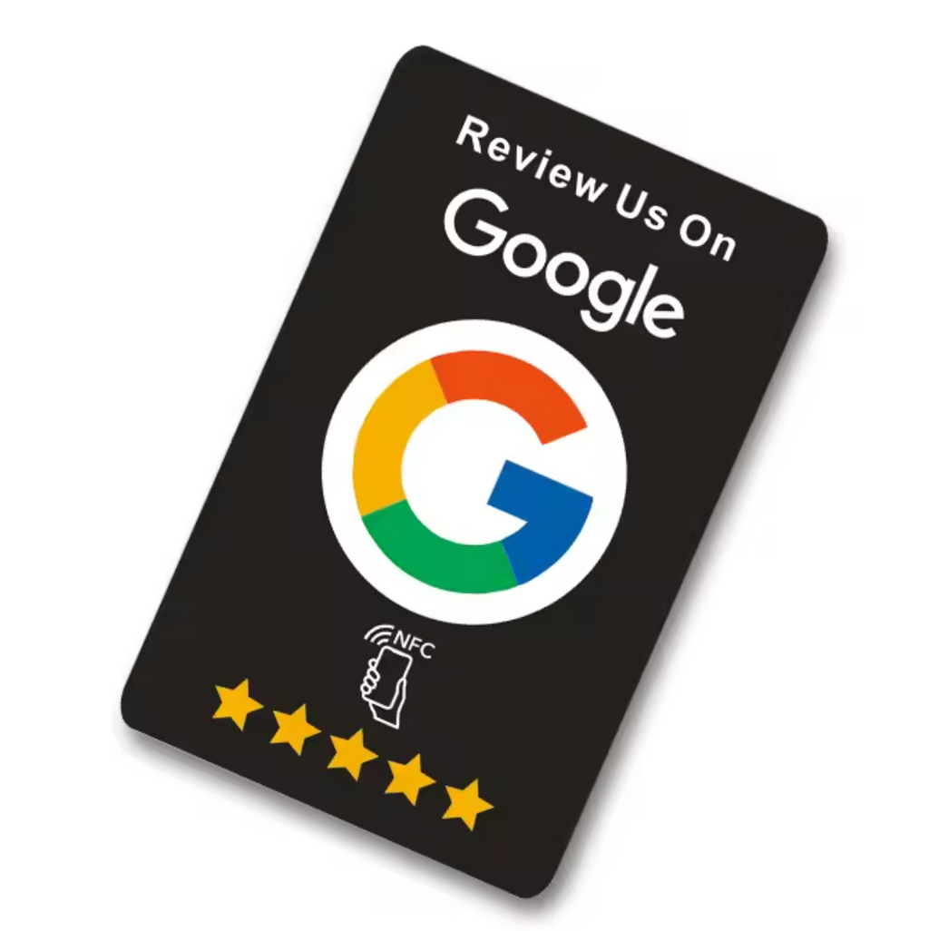 Tarjeta NFC personalizada para reseñas de Google